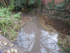 Sesiment Source entering River CHess from Vale Brook