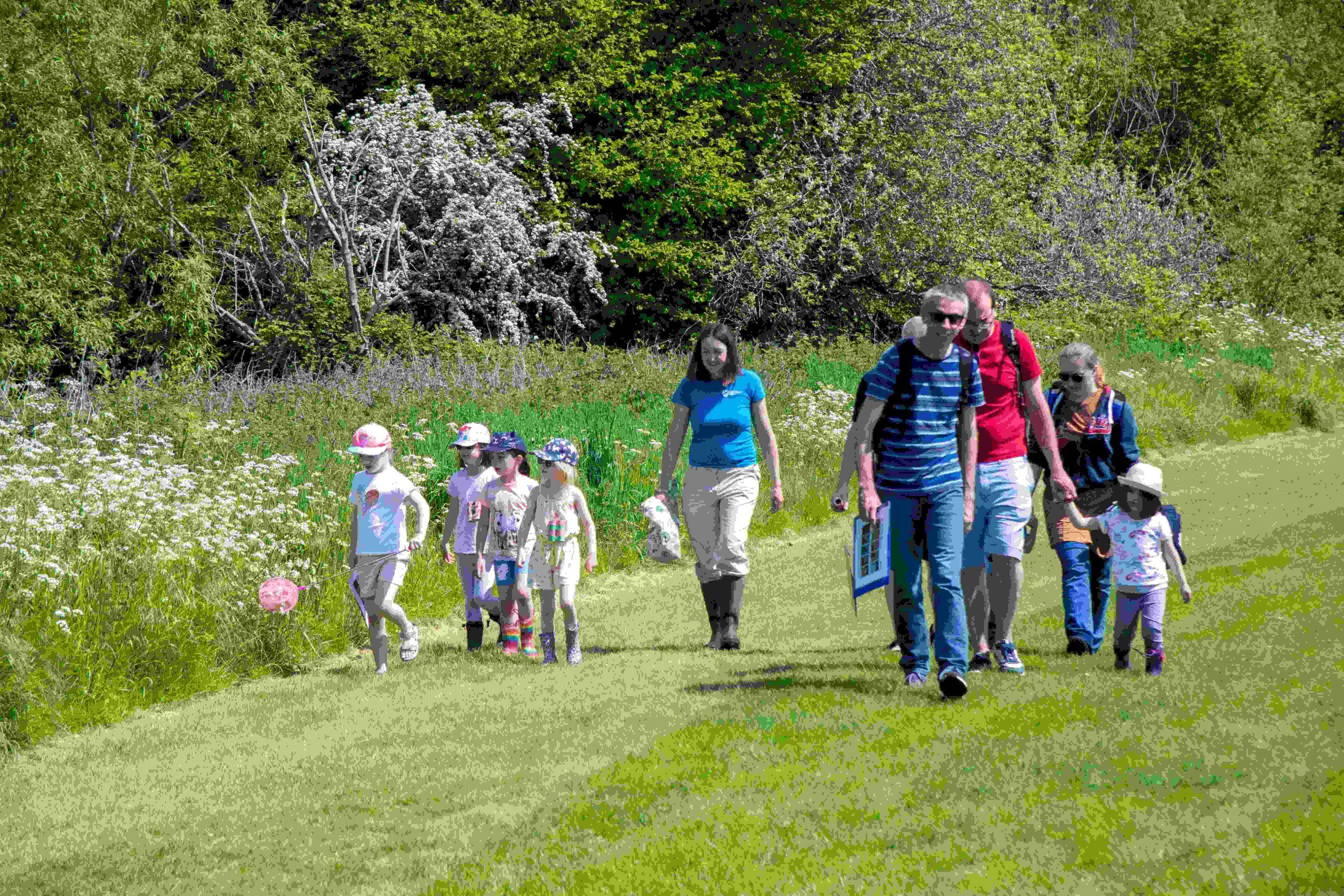River Chess Discovery Day - children walk