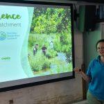 Hannah Parry-Wilson presenting Chess citizen science talk