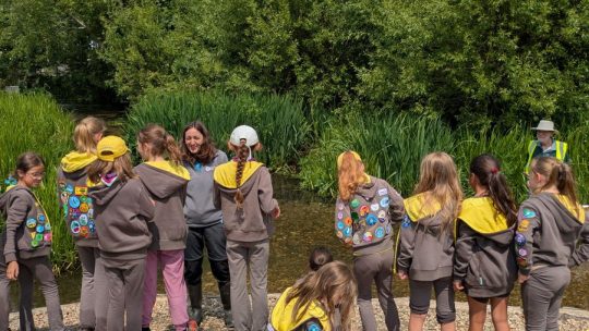 Hundreds of children take on the Chalk Stream Challenge